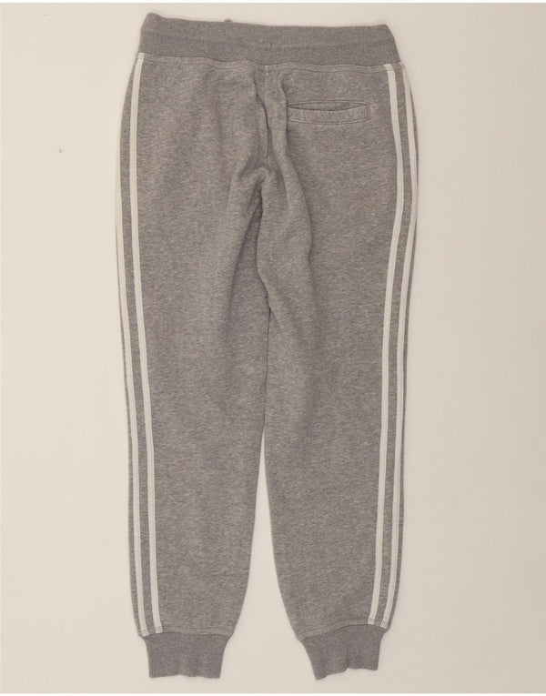 Damskie spodnie dresowe ADIDAS Joggers UK 10 Small, szara bawełna