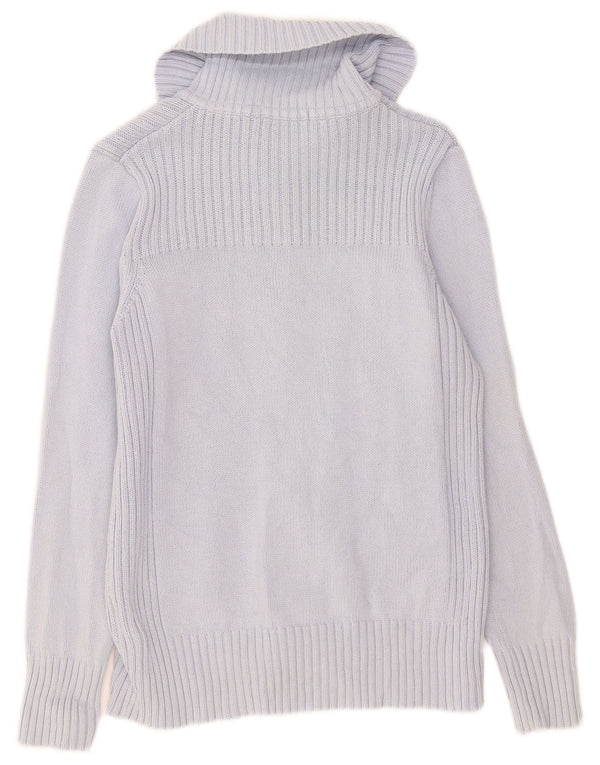Marks & Spencer Damski sweter rozpinany UK 16, duży, niebieski, bawełniany