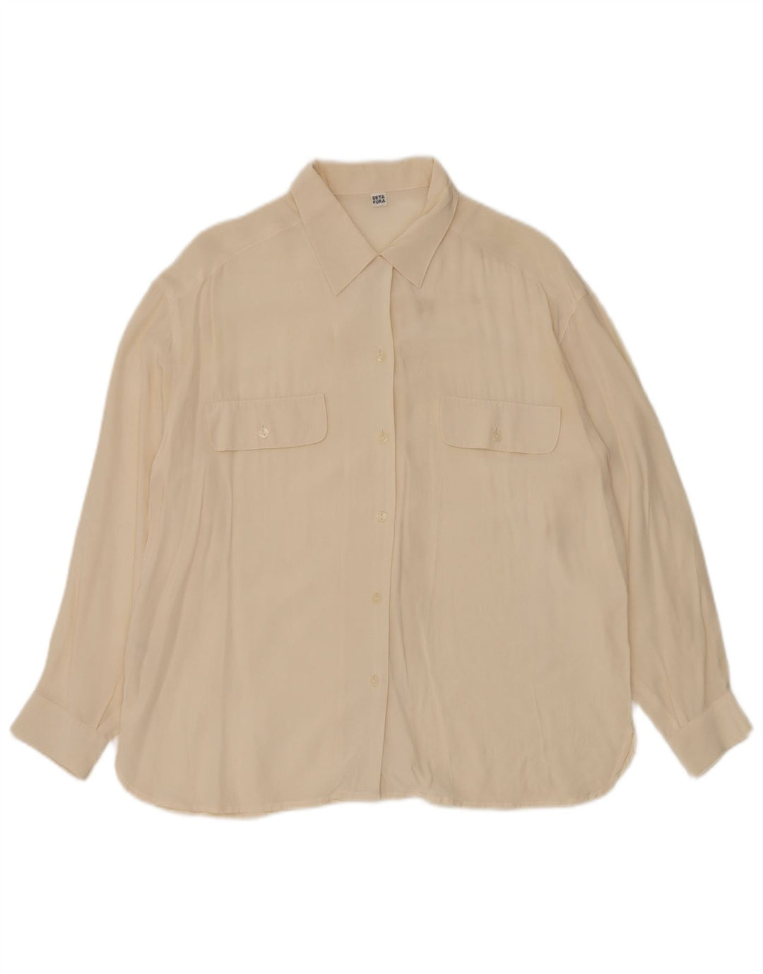 Koszula damska VINTAGE UK 12 Medium Off White