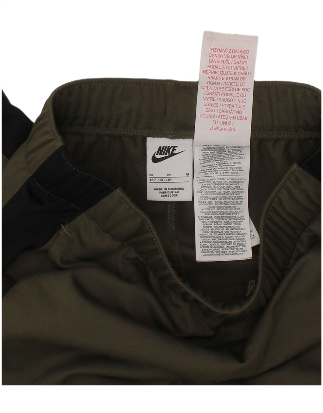 Spodnie dresowe NIKE Climacool dziewczęce Joggery 10-11 lat, średni kolor khaki