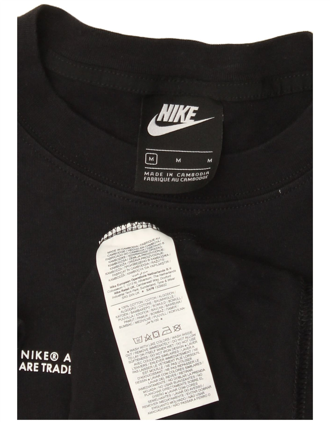 Męski T-shirt Nike Swoosh Graphic Top, średni czarny, bawełniany