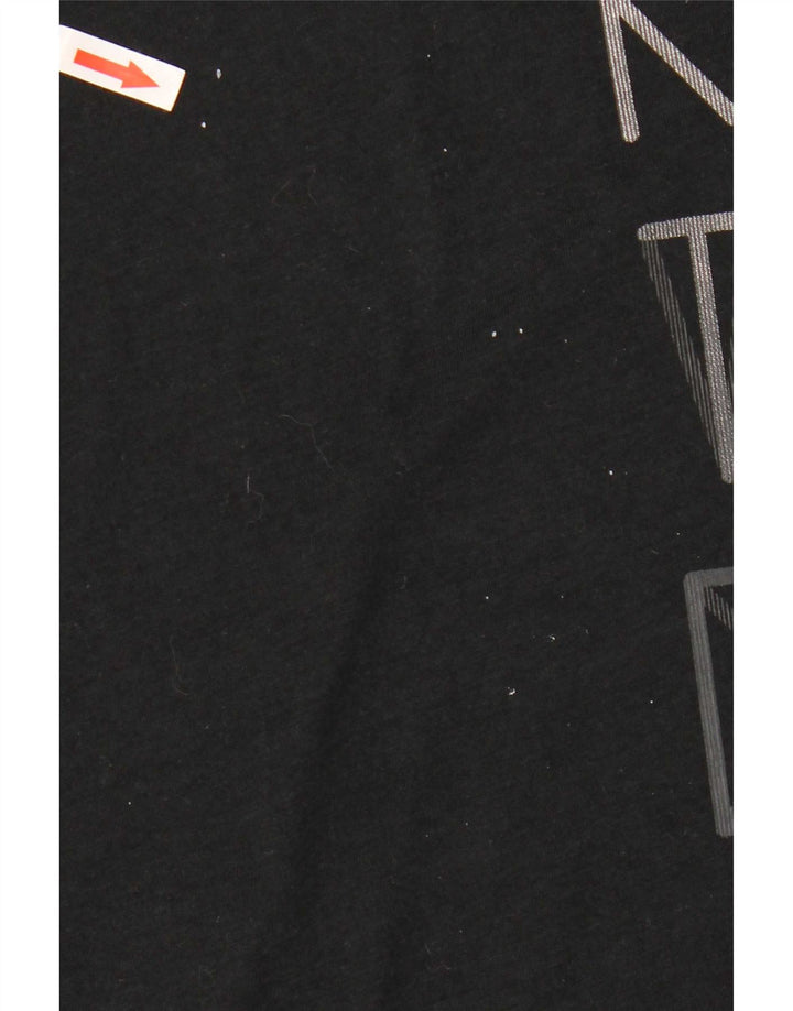 Męski T-shirt z grafiką Nike Dri Fit, XL, czarny, poliester