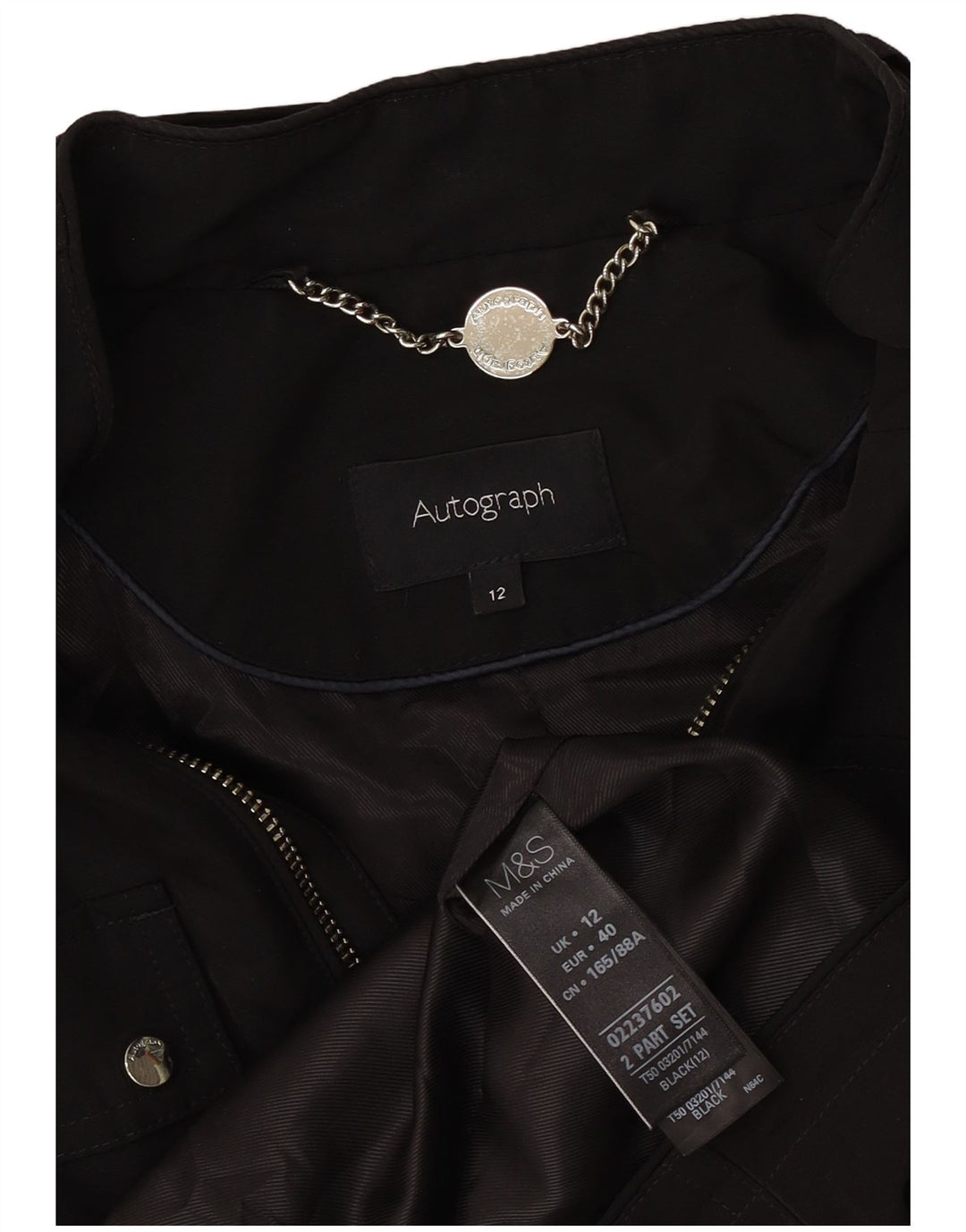 Kurtka damska Marks & Spencer Autograph Utility UK 12, średnia czarna