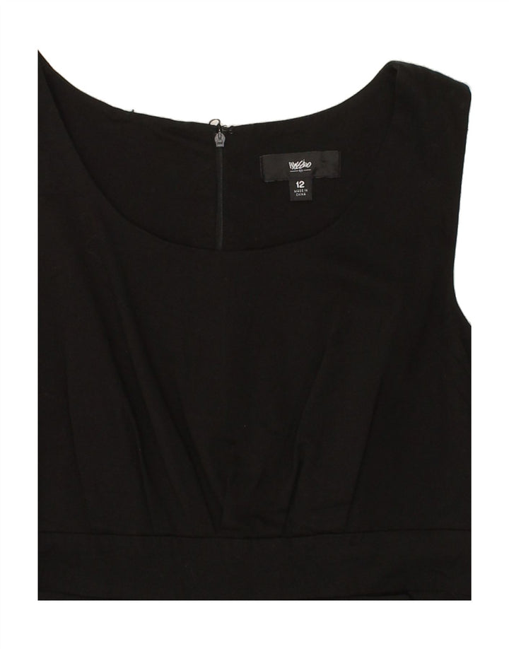 MOSSIMO Womens Sleeveless Sheath Dress US 12 Large Black Cotton Vintage Mossimo and Second-Hand Mossimo from Messina Hembry 