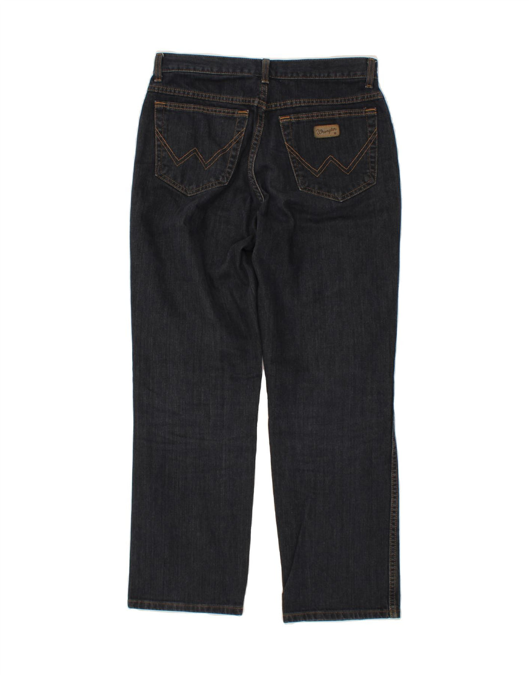 Męskie proste jeansy WRANGLER W32 L30, granatowe, bawełniane