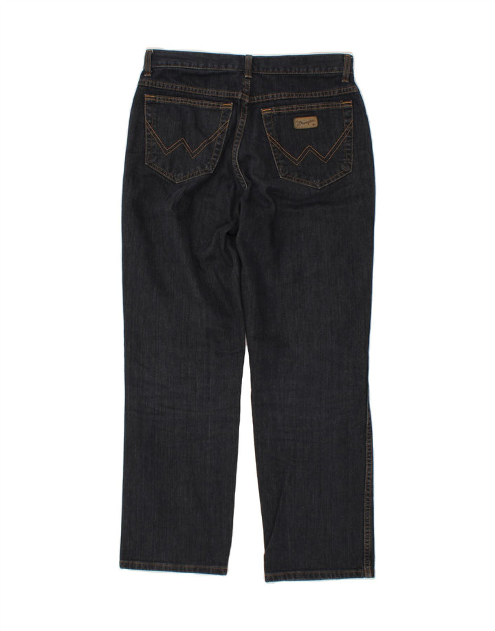 Męskie proste jeansy WRANGLER W32 L30, granatowe, bawełniane