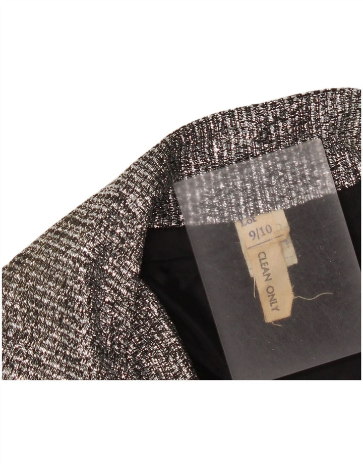 Kurtka dziewczęca w stylu vintage, marynarka 9-10 lat, szara