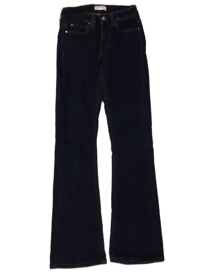 Damskie jeansy rozkloszowane ZARA EU 34 2XS W24 L31 Niebieskie