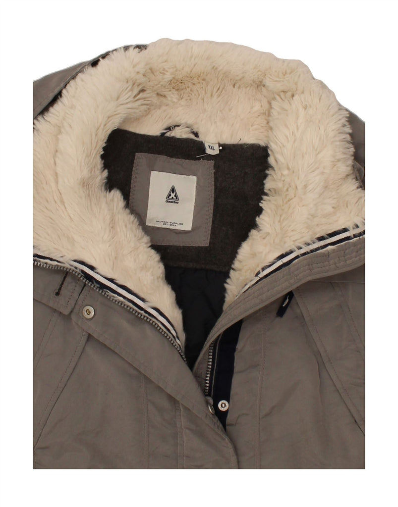 GAASTRA Womens Hooded Parka Jacket UK 20 2XL Grey Acrylic Vintage Gaastra and Second-Hand Gaastra from Messina Hembry 