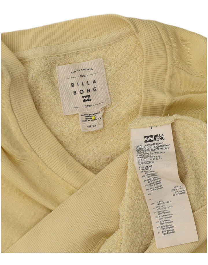 Męska bluza z grafiką Billabong, mała, żółta bawełna