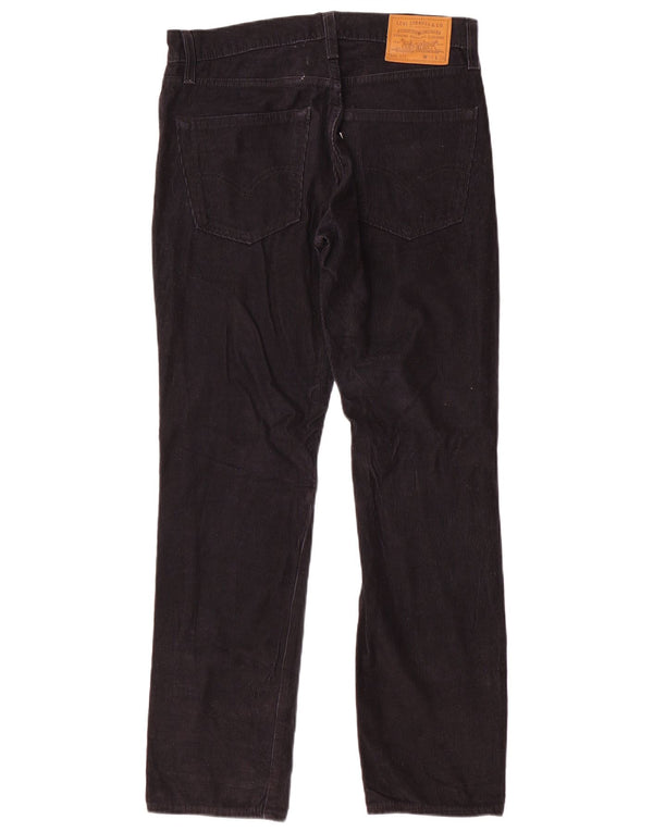 Męskie spodnie sztruksowe Levi's 511 Slim W30 L30 Czarna bawełna