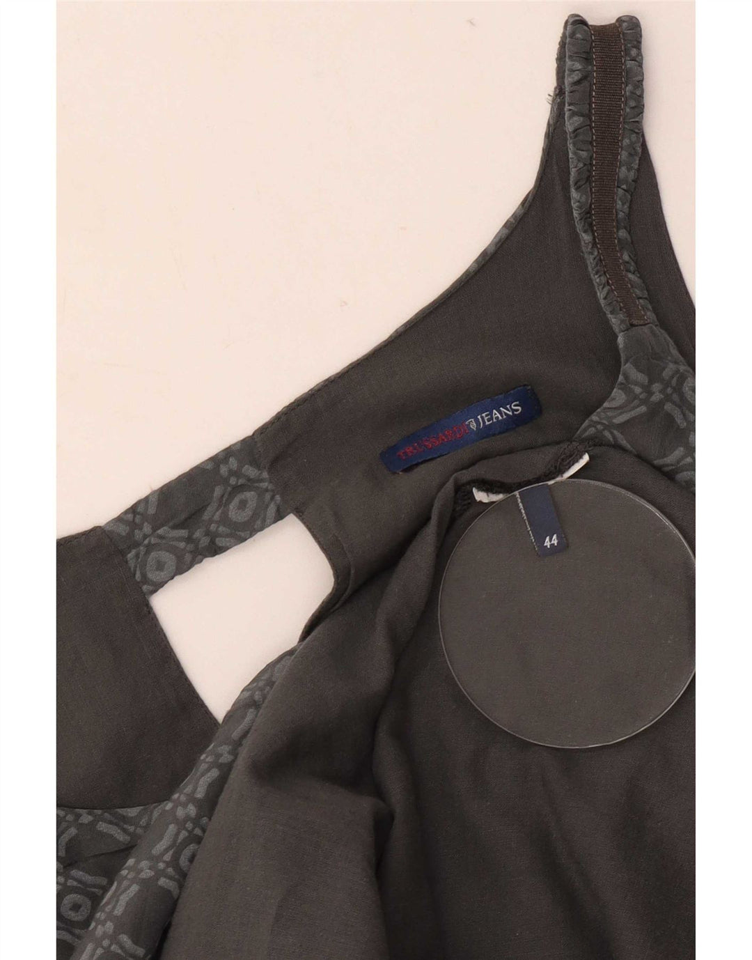 Damska sukienka Sundress Trussardi Jeans IT 44 w kolorze średnioszarym, geometryczna