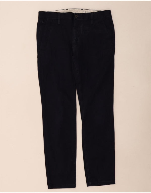 Męskie spodnie typu slim chino G-STAR W34 L32 Granatowa bawełna