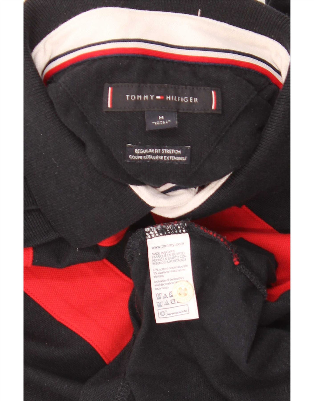 Męska koszulka polo Tommy Hilfiger o regularnym kroju, w kolorze średniego granatu