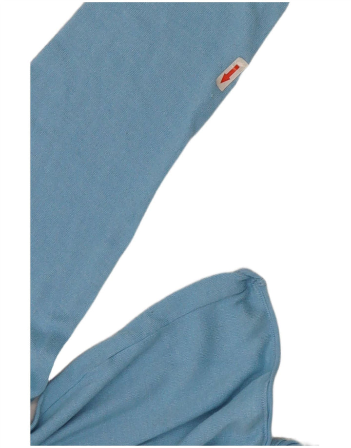 Męski sweter z okrągłym dekoltem Zara, duży niebieski