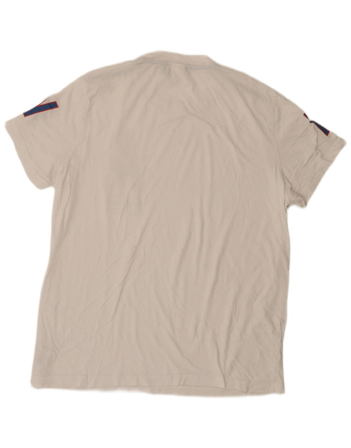 Męska koszulka z grafiką G-Star, 2XL, biała bawełna