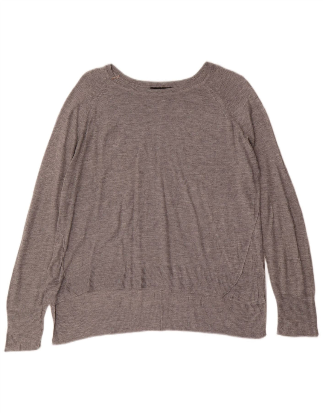 Sweter damski Zara z dekoltem w łódkę UK 14, średni szary