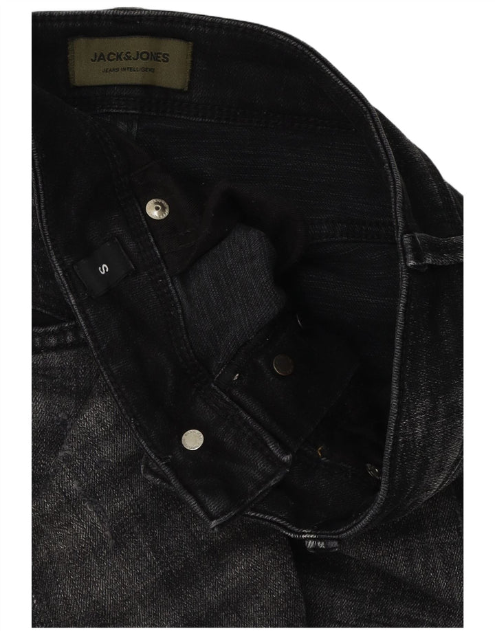 Męskie spodenki jeansowe Jack & Jones w trudnej sytuacji, małe W29, czarne