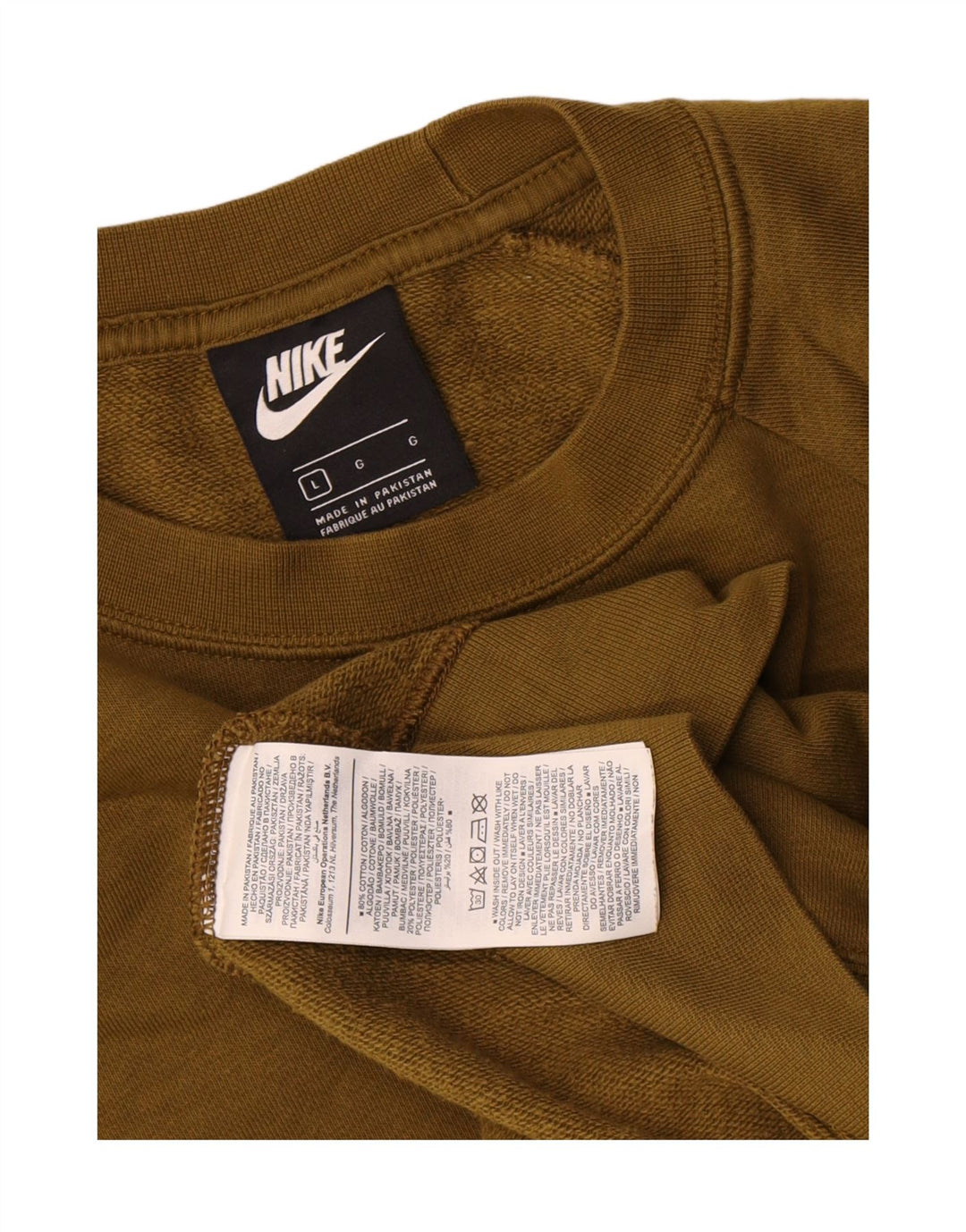 Męska bluza dresowa Nike, duża, bawełniana khaki