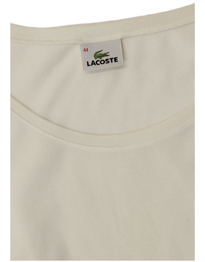 T-shirt damski Lacoste, rozmiar 44, duży, biały, bawełniany