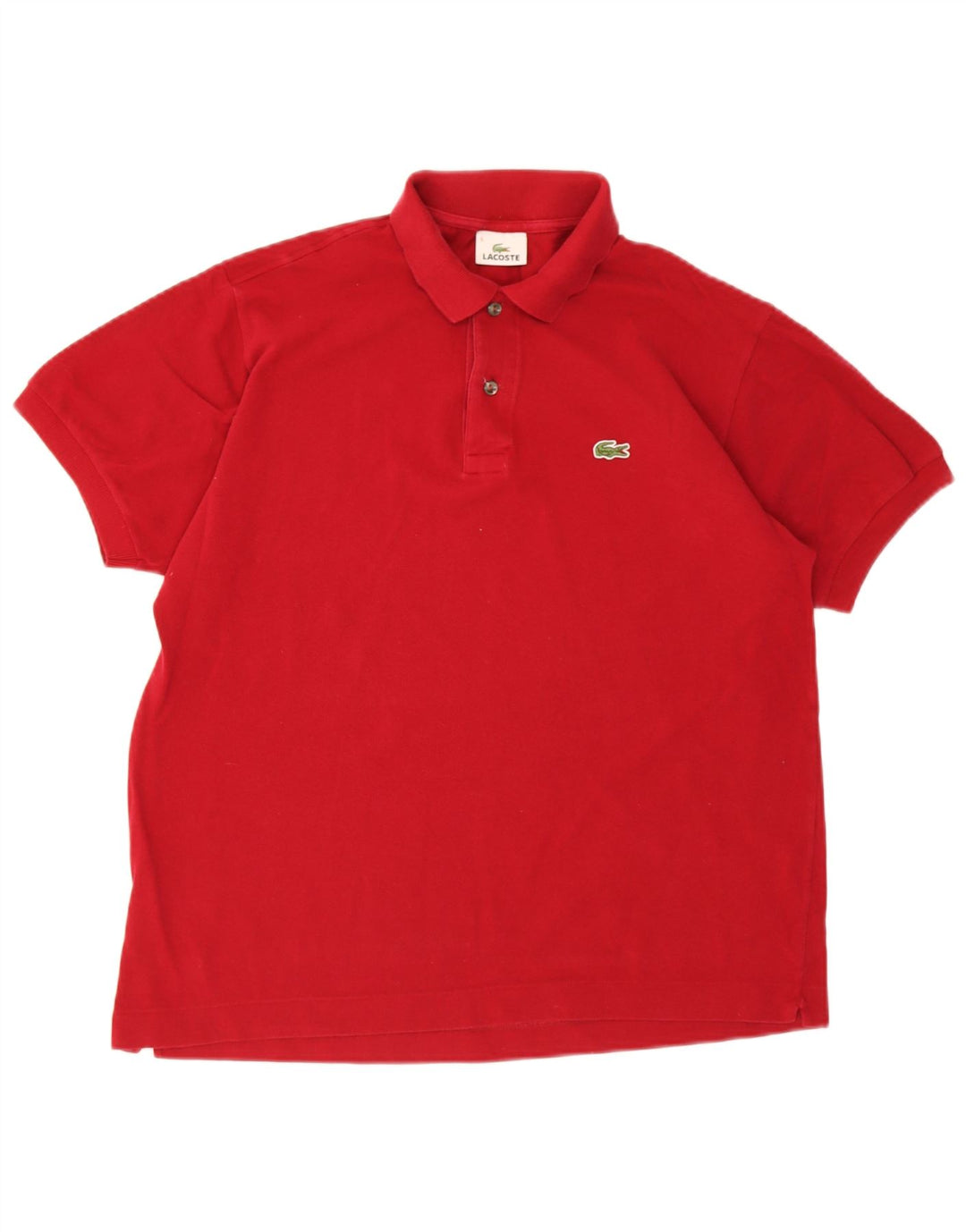 Męska koszulka polo Lacoste, rozmiar 5, duża, czerwona, bawełniana
