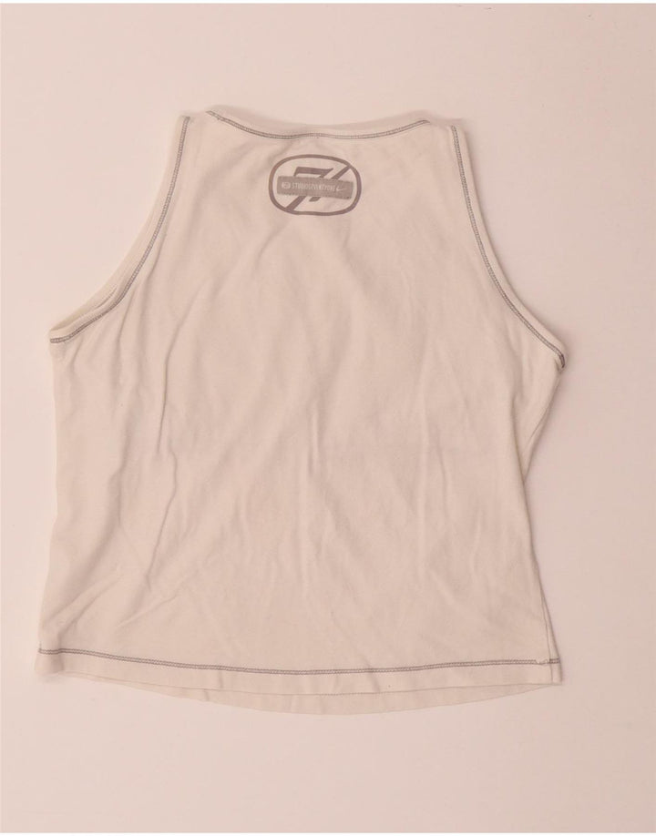 Damska kamizelka NIKE Crop Graphic UK 14/16, duża w kolorze złamanej bieli