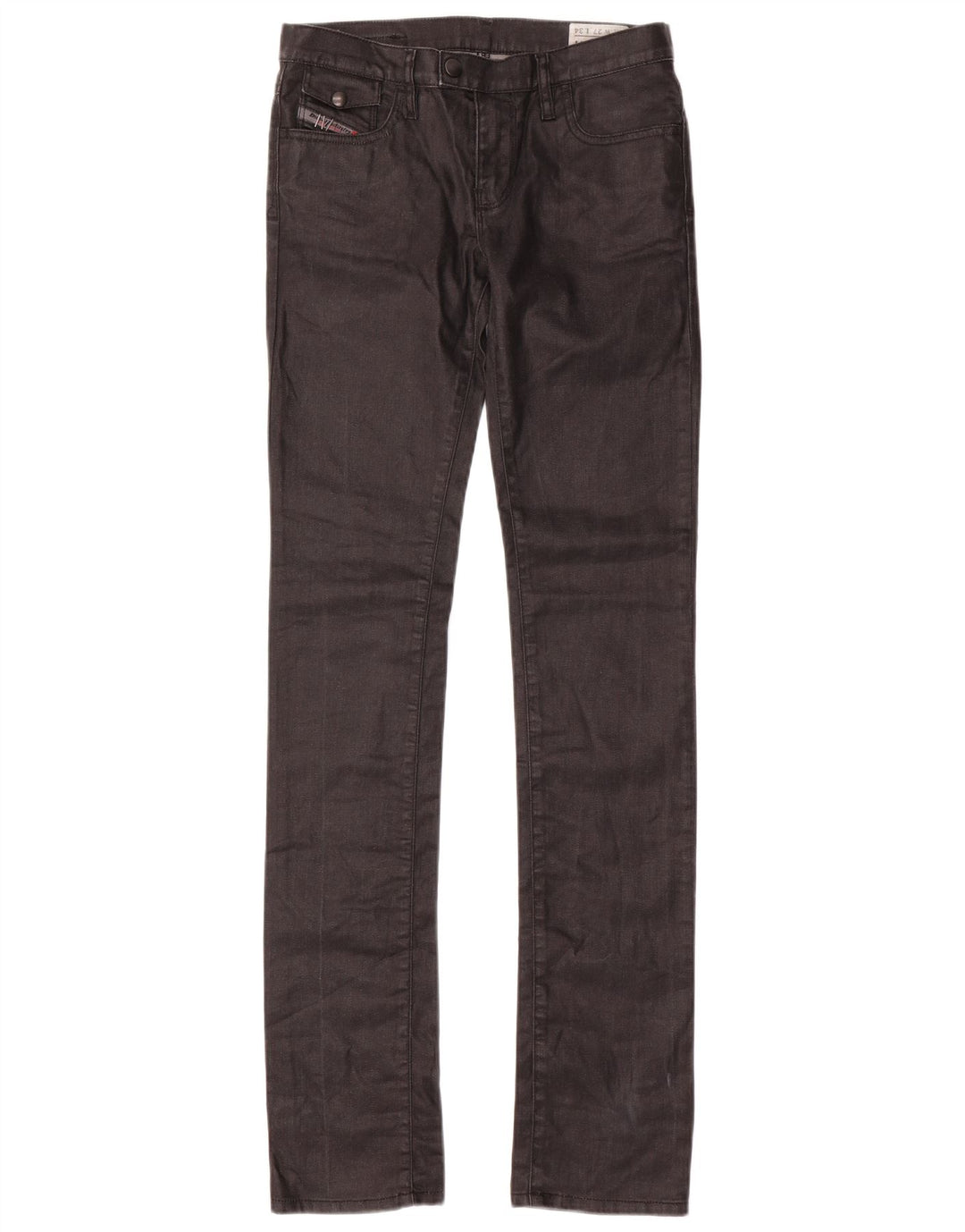DIESEL Damskie jeansy slim W27 L34 Czarne bawełniane