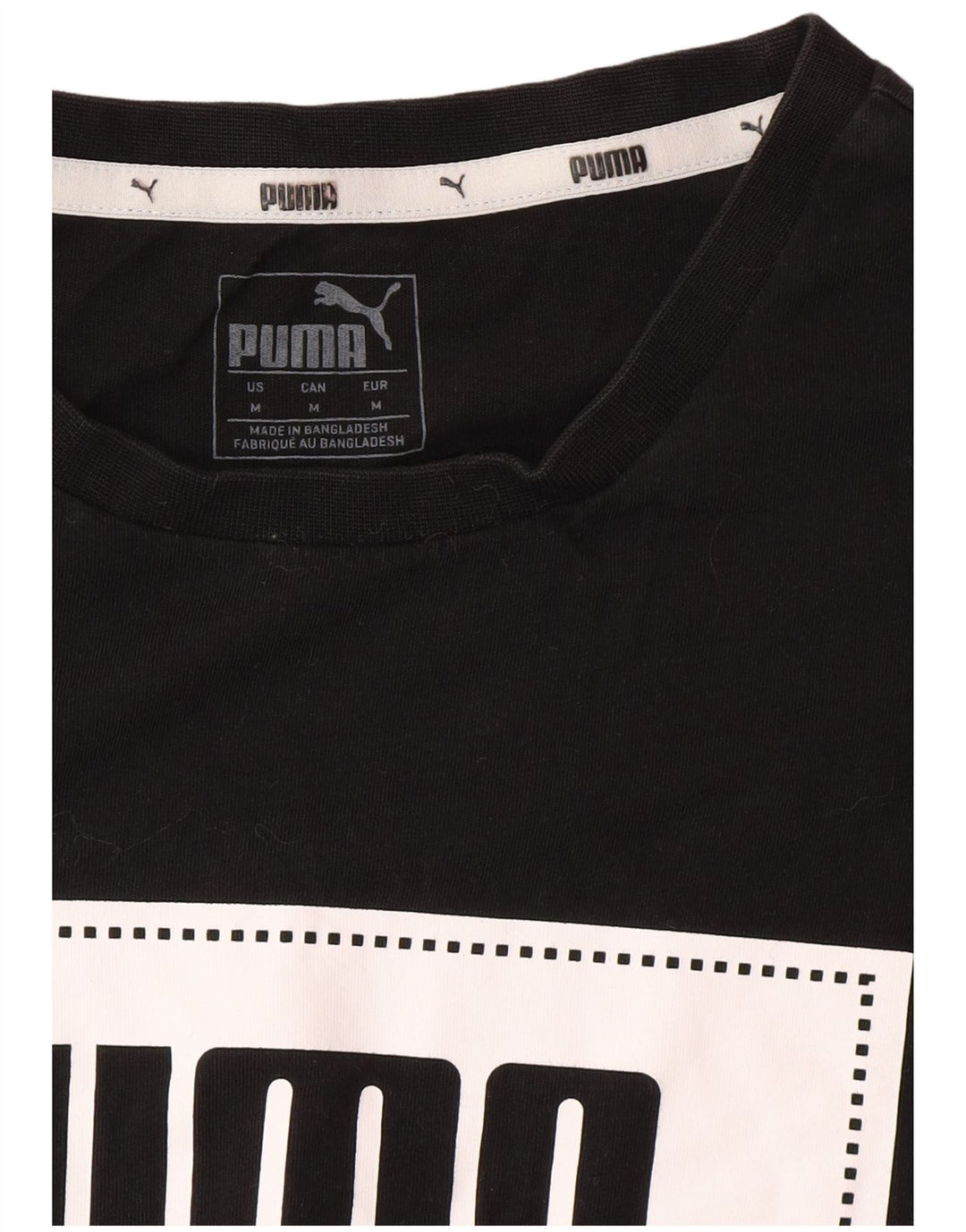 Męski T-shirt z grafiką PUMA, średni czarny