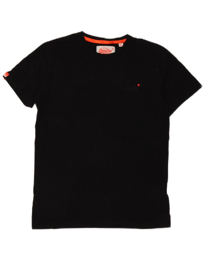 T-shirt męski Superdry, bawełniany, średni czarny