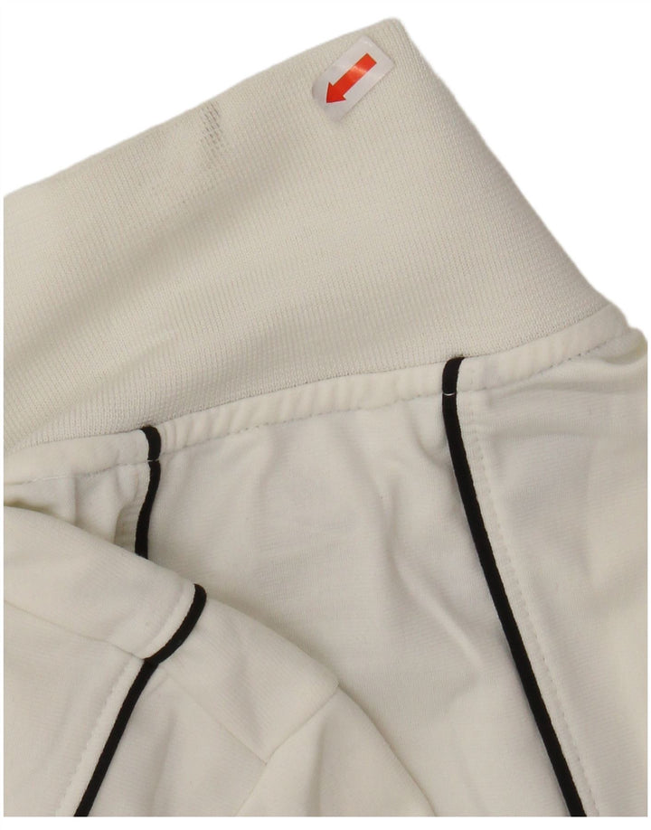 NIKE Womens Tracksuit Top Jacket UK 6/8 XS White Polyester