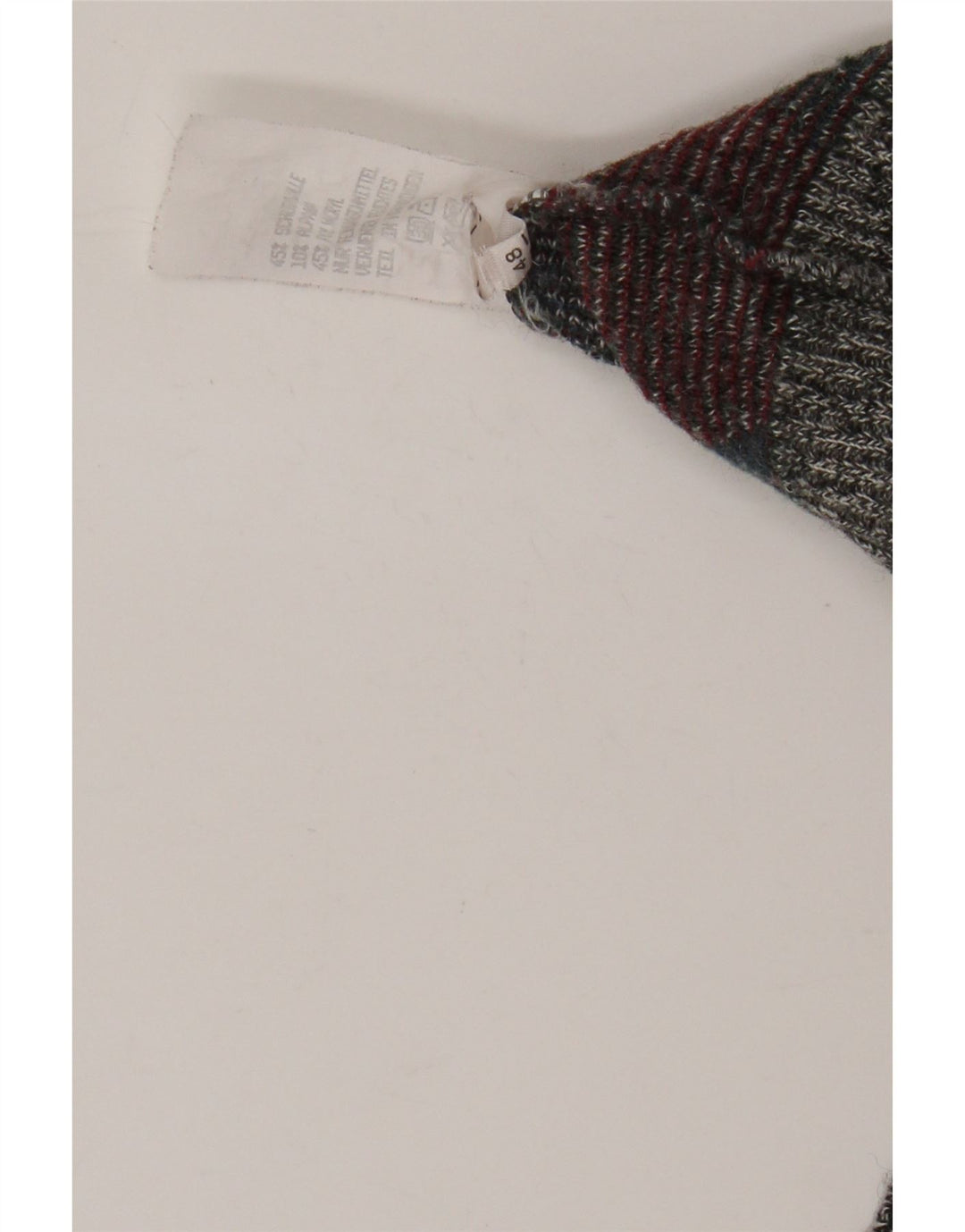 Męski sweter z okrągłym dekoltem w stylu VINTAGE IT 48, średni, wielokolorowy