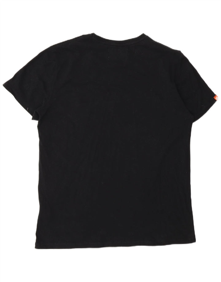 T-shirt męski Superdry Top 3XL, czarny, bawełniany