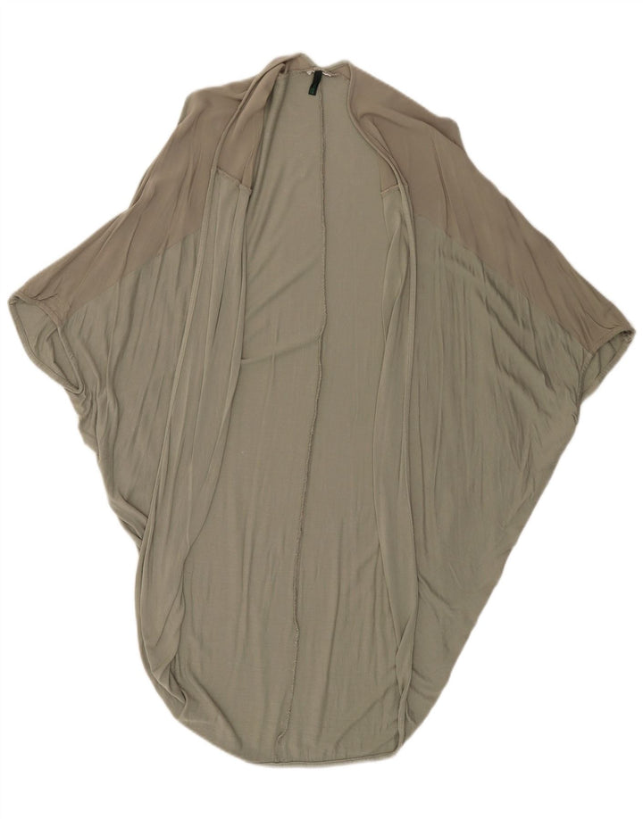 Damski sweter poncho BENETTON w jednym rozmiarze, w kolorze khaki