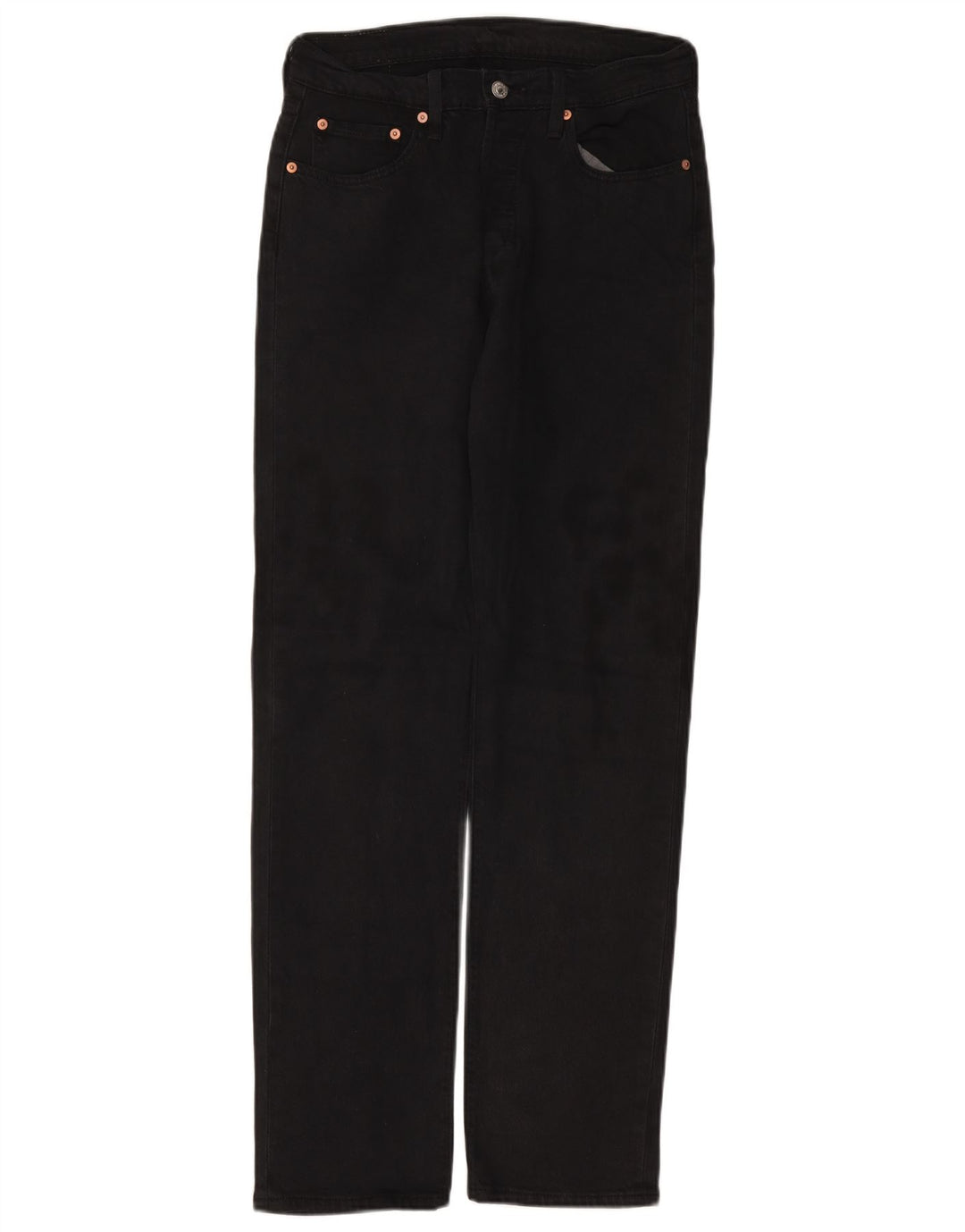 Męskie jeansy LEVI'S 501 Straight W29 L32 Czarne bawełniane