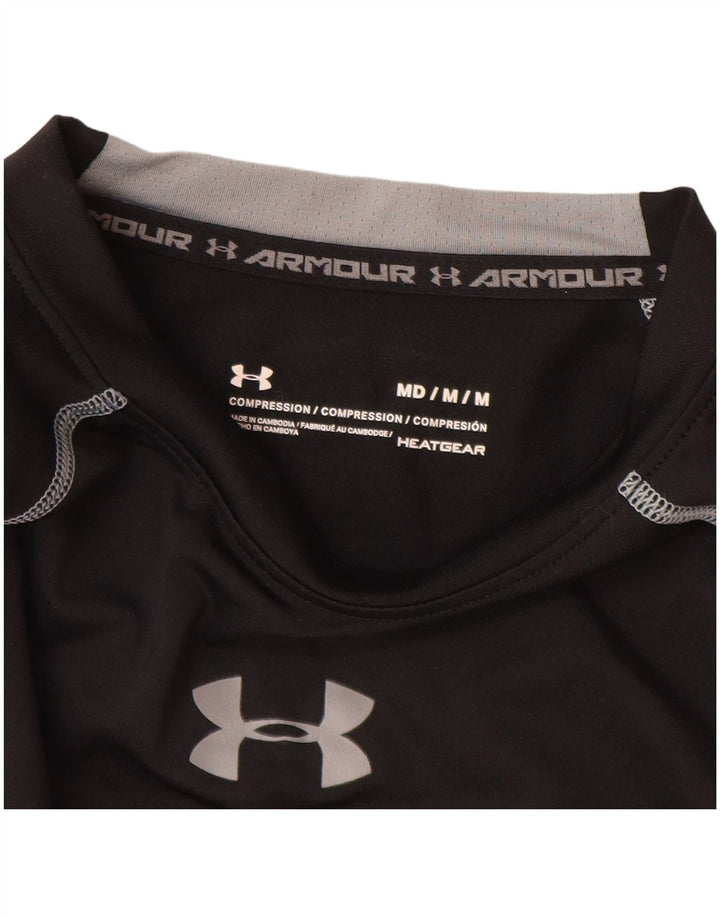 Męski top kompresyjny Under Armour z długim rękawem, średni czarny
