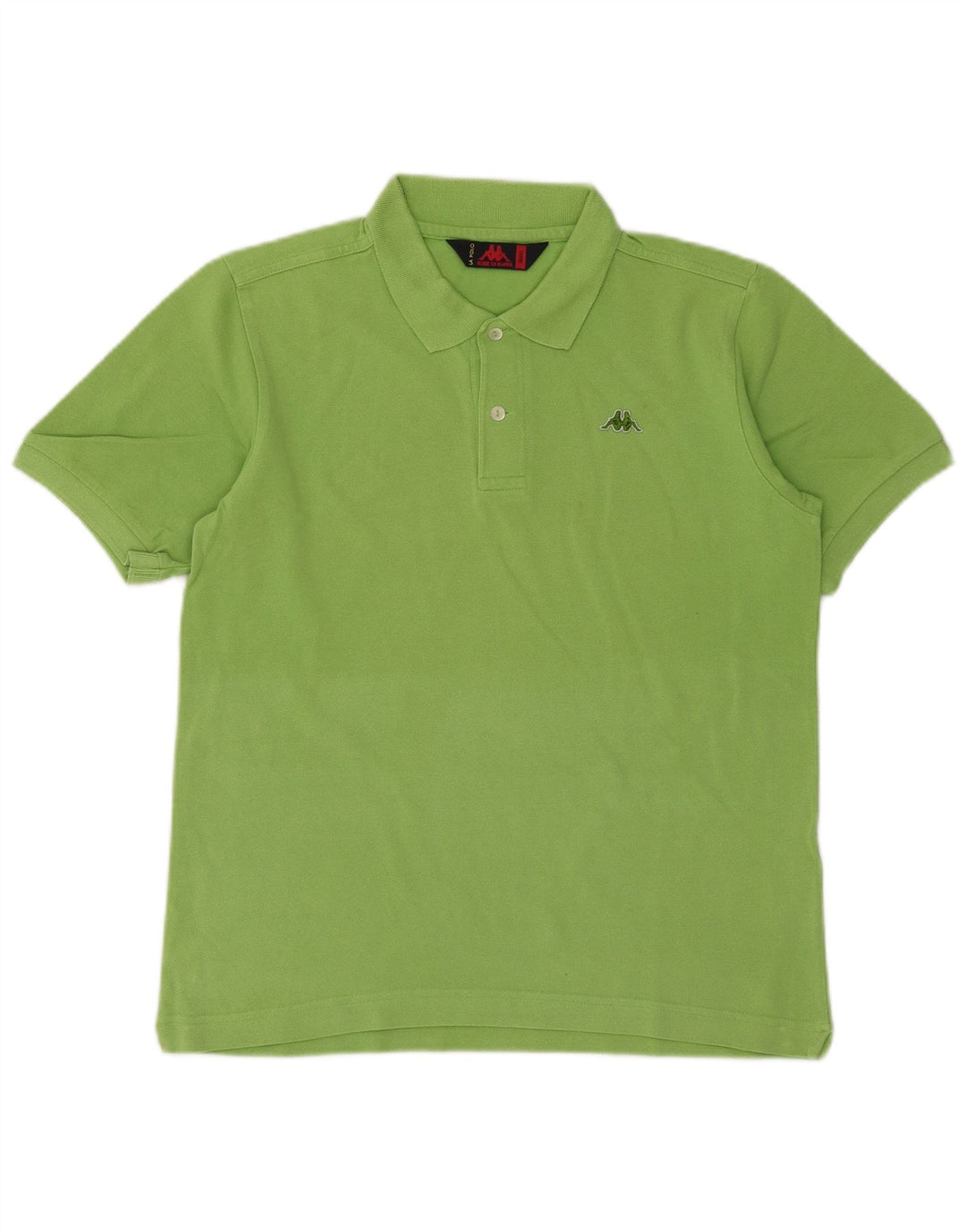 Męska koszulka polo Kappa, mała, zielona, bawełniana