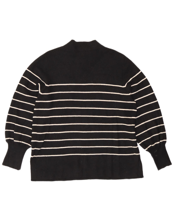 Marks & Spencer Damski sweter z golfem UK 16, duże czarne paski