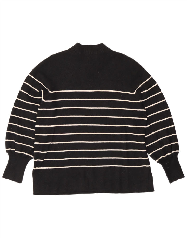 Marks & Spencer Damski sweter z golfem UK 16, duże czarne paski