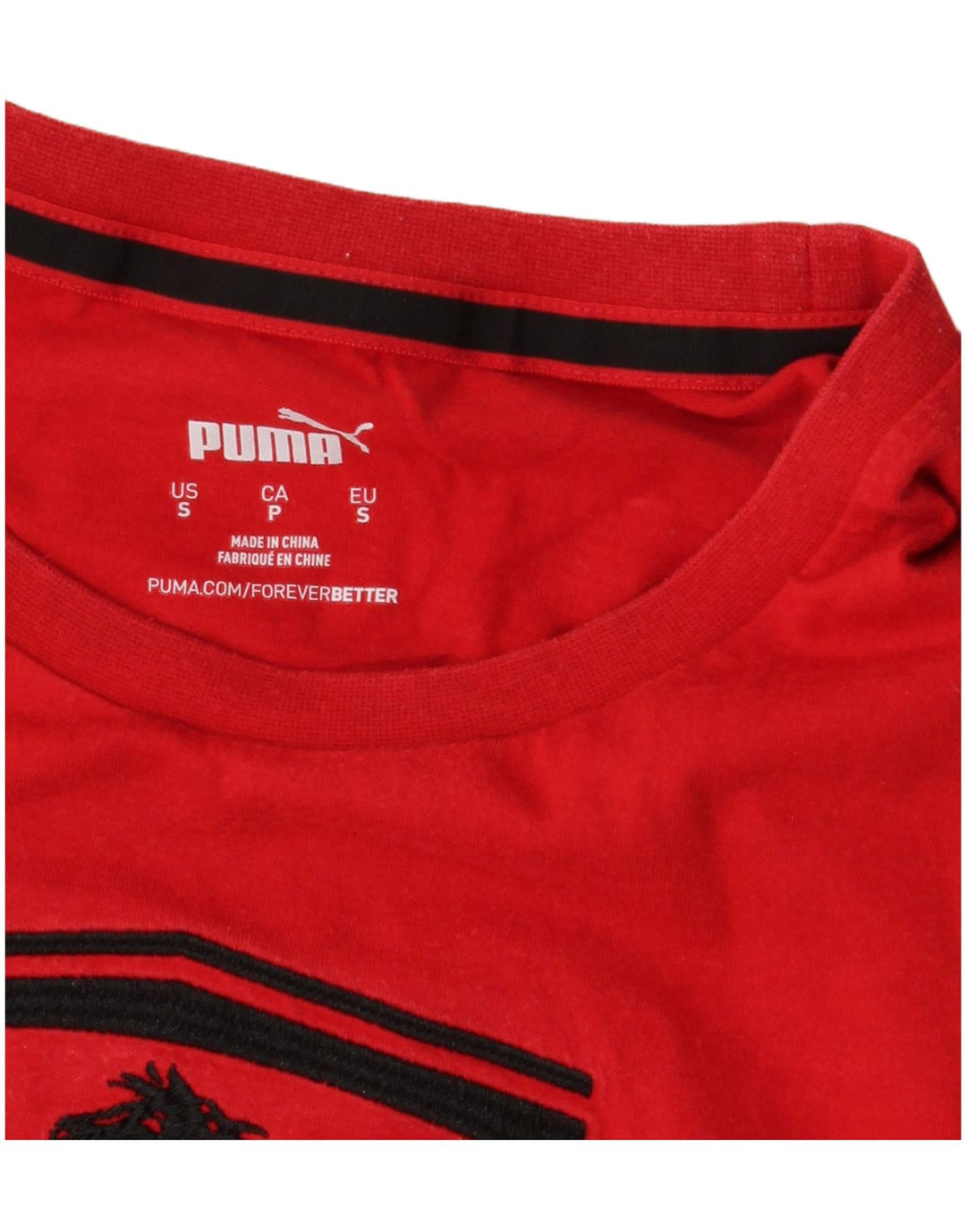 Męski T-shirt PUMA Ferrari z grafiką, mały, czerwony