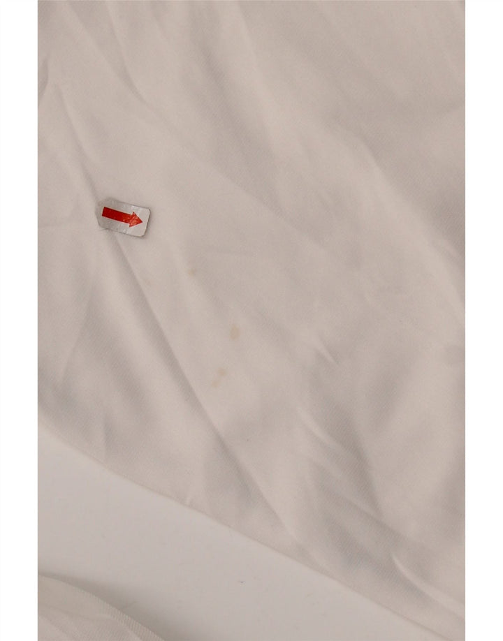 Męska kurtka dresowa ASICS z grafiką, poliester w kolorze średniej bieli