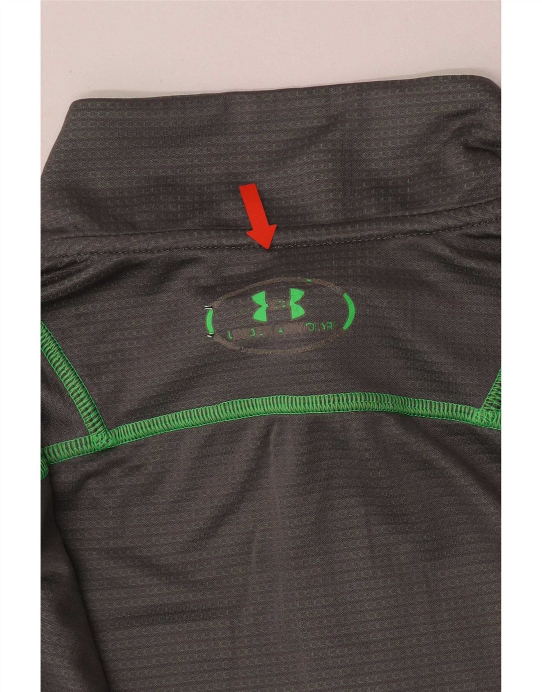 Męska bluza z długim rękawem Under Armour i zamkiem błyskawicznym, duża, szara, poliestrowa, sportowa