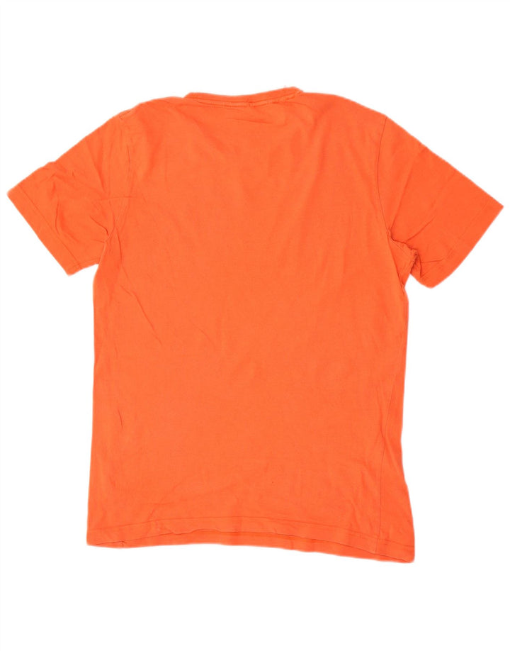 Męski T-shirt Puma z grafiką, mały, pomarańczowy, bawełniany