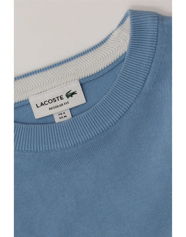 Męski sweter Lacoste o regularnym kroju z dekoltem w łódkę, rozmiar 4, średni niebieski