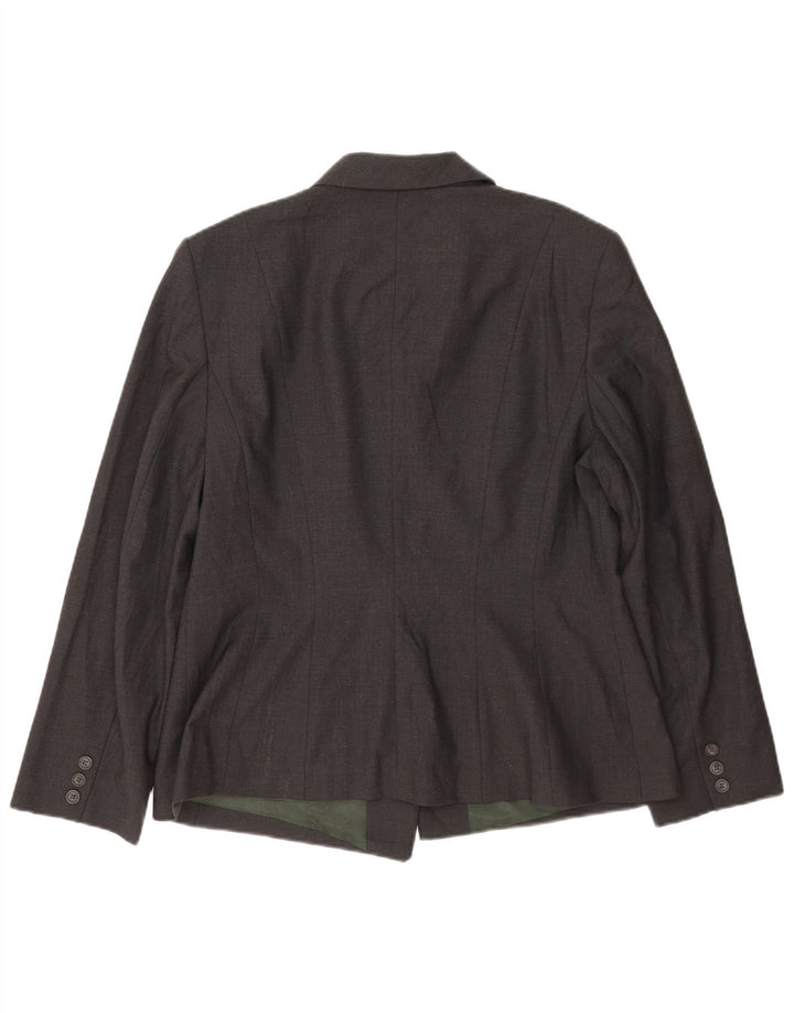 Laura Ashley Damska marynarka zapinana na 5 guzików UK 18 XL Szara wełna