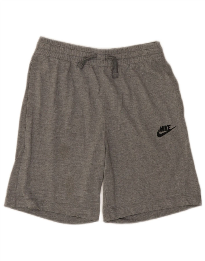 Chłopięce spodenki sportowe Nike o standardowym kroju, duże, 12-13 lat, szare, poliestrowe