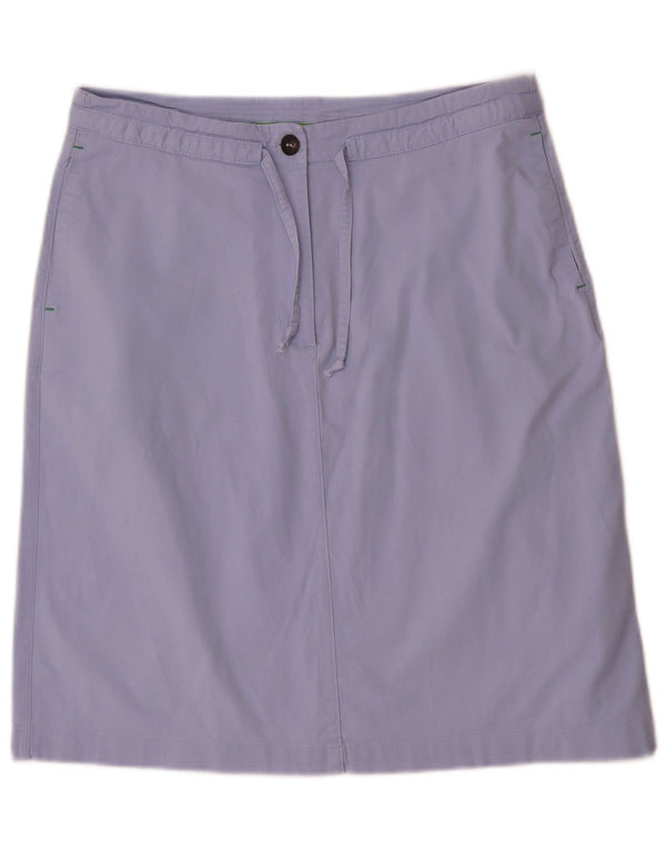 Invicta Damska prosta spódnica IT 44 Medium W30 Niebieska bawełna