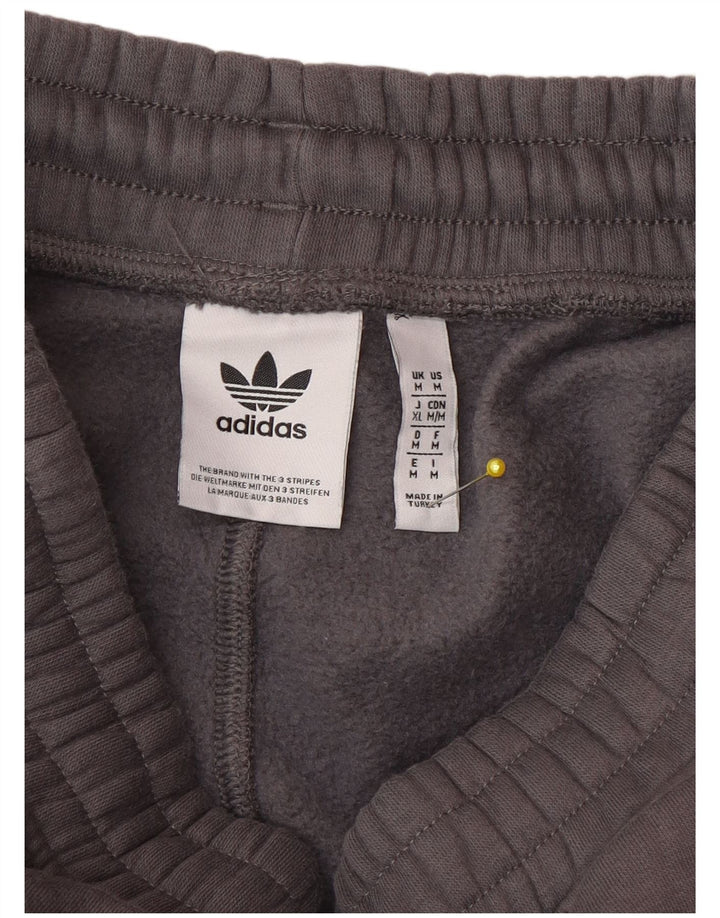 Męskie spodnie dresowe Adidas, średnioszare, bawełniane