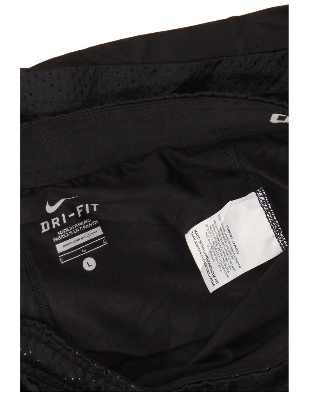 Damskie spodenki sportowe Nike Dri Fit UK 16, duże, czarne, poliestrowe