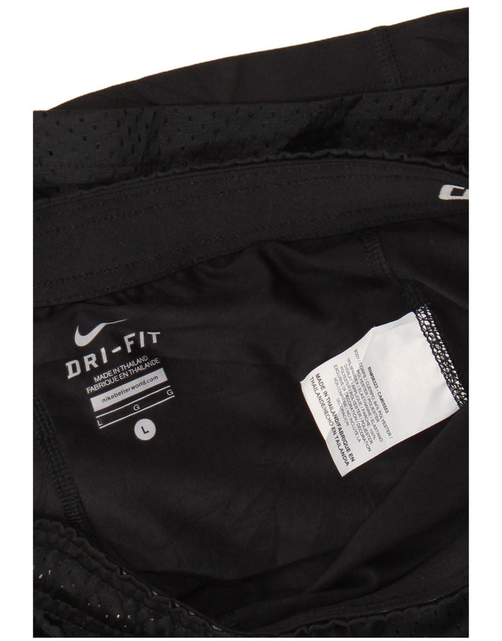 Damskie spodenki sportowe Nike Dri Fit UK 16, duże, czarne, poliestrowe