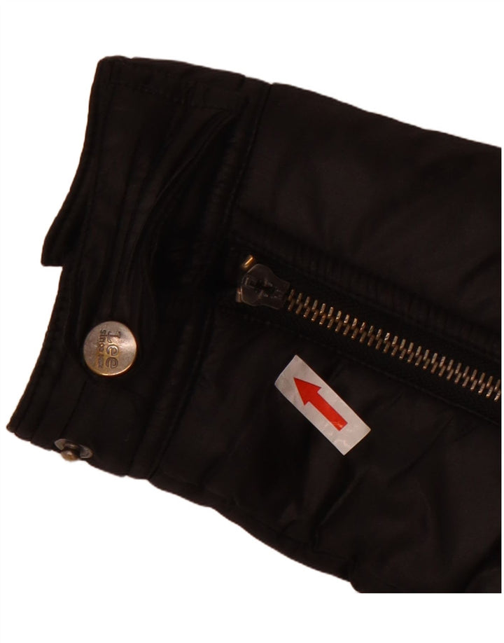 Chłopięca wyściełana kurtka wojskowa Lee 11-12 lat, czarna, poliester